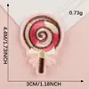 Pegatina Bordada Helado Caramelo Etiqueta de Tela Accesorios para Ropa Pegatina Bordada para Zapatos Insignia con Logo Bordado para Computadora Pegatina de Tela DIY