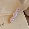 Pinza para el Cabello con Lunares Morados Suaves Estilo Coreano para Mujer, Pinza Lateral de Pato, Elegante Pasador para Mechones Sueltos, Accesorio para el Cabello Bb Clip