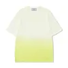Ropa para Hombre de Marca Transfronteriza de Moda Camiseta de Algodón Puro Pesado de 230g con Degradado de Manga Corta Unisex Holgada de Moda