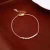 Pulseira de zircônia banhada a ouro 18k real, luxo leve, toque de alta qualidade, pulseira simples, estilo vintage, joia versátil e elegante