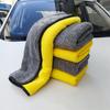 Toalla de lavado de autos de doble cara 900 g 45*40 toalla de lavado de autos paño de limpieza engrosado cuadrado de agua para lavado de autos al por mayor