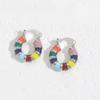 Pendientes de gota de aceite de circón en forma de C, venta caliente transfronteriza, estilo ins, ligeros, de lujo, combinables, de nicho, joyería nueva, pendientes de joyería al por mayor