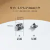 Accesorios de plata antigua, portacuentas, portaflores, tapas para cuentas, separadores de cuentas, almohadillas, accesorios para pulseras de cristal para manualidades, plata 99.9%