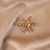 Nuevo Broche Accesorio de Traje de Copo de Nieve, Elegante Pasador de Solapa, Broche Anti-Exposición, Pin de Perla de Lujo de Gama Alta para Abrigo