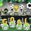 Set de Globos Temáticos Copa Mundial de Fútbol Transfronteriza Globo de Película de Aluminio Fiesta de Cumpleaños para Niños Fiesta Decoración Arreglo