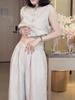 24207 Da Ai Mei Yi Yuan Verano 2026 Nuevo Chaleco sin Mangas de Color Sólido Elegante Pantalones Casuales de Moda para Mujer