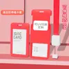 Porta-Cartão de Encaixe ABS Personalizado para Estudante DIY Porta-Cartão Crachá Cartão de Identidade Cor UV Impressão Retrátil Cordão Porta-Cartão