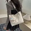 Bolso Cuadros de Gran Capacidad para Mujer 2026 Primavera Nuevo Estilo Coreano Nicho Bolso Tote Cuadros Moderno Bolso de Hombro para Debajo del Brazo