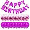 Venda quente transfronteiriça 16 polegadas Feliz Aniversário Carta Set Balão Inglês Feliz Aniversário Carta Set Balão de Filme de Alumínio