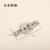 Color Oro 18K Zirconia de Preservación de Color Perla Broche Accesorio DIY Broche de Collar Conector de Cadena para Suéter Broche Final