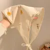 Pañuelo Triangular Bordado de Algodón y Lino para Primavera y Verano Estilo Pastoral Francés Goma para el Cabello de Margarita Diadema de Encaje Dulce Accesorio para el Cabello