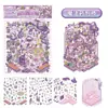 Pegatina de paisaje grande 3D tridimensional cabaña escena en miniatura colección este tamaño grande estilo chino hecho a mano DIY pegatina