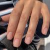 Cross-border Wearable Feminino Nail Art Atacado Simples Médio-retangular Cor Sólida Nail Art Patch Wear Armor Venda por atacado