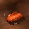 Juguetes de comida de simulación de paisaje en miniatura, filete a la barbacoa, decoraciones DIY, pasadores para el cabello, imanes para refrigerador, accesorios, figuras en miniatura