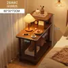 Mesa de cabeceira moderna, armário lateral simples para quarto, mesa de cabeceira para moradia alugada, prateleira de armazenamento simples para cabeceira