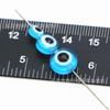Venta al por mayor Ojo del Diablo 6-10 mm cuentas planas para ojos cuentas de resina para ojos con agujero pasante accesorios de ojo de pez cuentas sueltas