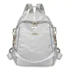 Mochila de Tela Oxford Nueva 2025 Mochila Textil Casual de Moda Combinable Simple para Exterior Bolsa de Viaje para Mujer