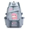 Mochila Anime Desenho Animado Bocchi the Rock, Pedra Solitária, para Meninas, Alunos do Ensino Fundamental e Médio, Bolsa de Ombro Duplo de Grande Capacidade
