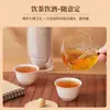 Tazas de Té Desechables de Cáscara de Arroz para Uso en Casa, Engrosadas y Endurecidas, Antiescaldado, Resistentes a Altas Temperaturas, con Aroma a Arroz, Set de Té Portátil para Invitados