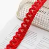 Encaje para Accesorios de Costura de Ropa y Vestimenta Frescos y Sencillos, Nuevo Encaje de Malla Colorida de Poliéster Estilo Chanel Piedra de Perro