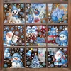 Pegatinas Navideñas Dibujos Animados Creativos Papá Noel Pegatinas para Vidrio Venta Caliente Transfronteriza Campanas Copos de Nieve Muñeco de Nieve Pegatinas Estáticas