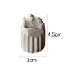 Suporte Criativo Europeu Retrô de Gesso Desgastado Coluna Romana Quebrada Suporte de Exibição de Anéis Bandeja de Armazenamento Suporte de Adereço para Vitrine