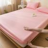 Lençol de Elástico Impermeável Cobertura de Cama Peça Única Barreira contra Urina Respirável Cobertura contra Poeira para Colchão Capa Protetora Simmons Lençol de Cama Fixo Antiderrapante