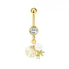Gabe Moda Transfronteriza Europea y Americana Estilo de Chica Trendy Anillo para Ombligo Corazón Luna Joyería para Piercing