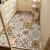 Alfombrilla de suelo de tierra de diatomeas estilo retro americano para cocina, alfombra grande antideslizante, resistente a la suciedad y al desgaste para dormitorio, manta de sofá fácil de cuidar