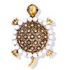 Broche de perlas anti-luz europeo y americano con forma de gota de aceite, mariposa, pájaro, tortuga, abeja, ramillete, insecto, animal, accesorios