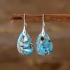 Pendientes Colgantes Bohemios de Nuevo Estilo Festivo con Piedras Semipreciosas Pendientes Europeos y Americanos Populares Joyería Ins de Comercio Electrónico Transfronterizo