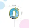 Números Calientes de Venta Transfronteriza 0-9 Adornos para Pastel de Cumpleaños para la Fiesta de Cumpleaños de Niños Decoración de Mesa de Postres