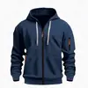 Vendas Diretas da Fábrica e Entrega no Mesmo Dia Moletons Masculinos com Zíper, Moletons com Capuz, Camisas com Zíper, Gola Redonda Casuais Roupas Masculinas