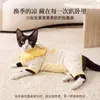 Ropa Nueva para Gatos 2026 para Otoño e Invierno, Abrigo Cálido de Terciopelo Alemán con Felpa 3D, Traje para Aire Acondicionado, Ropa para Perros Mascotas