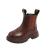 Ins estilo británico niños Dr. Botas Martens 2026 Primavera/Otoño Nuevo Estilo Versión Coreana para Niñas Botines de Suela Gruesa Versátiles