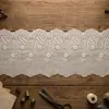 227309 Ropa para mujer y niño falda encaje, malla perforada tejido Tencel encaje, accesorio para prenda encaje bordado
