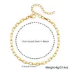Conjunto de Pulseiras de Aço Inoxidável Popular Transfronteiriço Europeu e Americano, Corrente Galvanizada Simples e Estilosa, Joia Ajustável, Fornecimento de Comércio Exterior