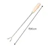Anzuelo de Pesca de Acero Inoxidable, Anzuelo de Pesca Comercial, Anzuelo de Acero Inoxidable con Mango Largo Anti-quemaduras, Anzuelo de Pesca con Mango de Madera de Pera, Venta al por Mayor de Fábrica