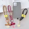 Cuerda para Teléfono Móvil de Corazón de Color Contrastante Colgante para Teléfono Móvil Anticaída Combinación de Colores Cuerda Personalizada con Cordón para Tetera con Colgante para Bolsa