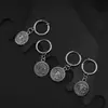 Nuevos Aretes Largos Redondos con Relieve por Ambos Lados/Aretes de Clip, Unisex, Pendientes de Diseño de Alta Gama, En Stock
