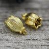 Tocado de novia, accesorios para el cabello, joyería DIY, venta al por mayor, equipaje, accesorios de ropa, cobre fundido, capullo de flor de lirio de los valles A615