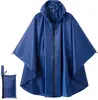 Poncho Impermeable Tres en Uno para Senderismo al Aire Libre Poncho Multifuncional Impermeable Fácil de Transportar Lona Esterilla para Suelo