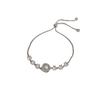 Nicho de moda design sentido zircão embrulhado pulseira pérola luz das mulheres high-end high-end all-match joias de mão atacado