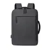 Mochila de negocios transfronteriza, gran capacidad, multifuncional, adecuada para laptops, uso casual y para ir al trabajo, diseño simple, venta al por mayor para estudiantes universitarios