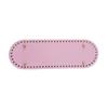 Herrajes para Equipaje DIY Fondo de Bolso Tejido a Mano Patrón Cruzado de PU 30*10cm Base Ovalada Accesorios Venta al por Mayor
