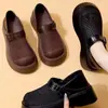 Mocasines de suela gruesa para mujer 2026 nuevo estilo de verano malla transpirable sandalias casuales de moda zapatos slip-on versátiles