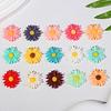 Pendientes de resina de dos colores con diseño de margaritas y girasoles, para hacer tú mismo, accesorios para zapatos, caja de almacenamiento, accesorios de joyería, colgante