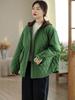 Chaqueta de Algodón Acolchada con Capucha de Color de Contraste y Empalme, Estilo Nuevo Otoño e Invierno para Mujer con Bolsillos Grandes, Chaqueta de Algodón Gruesa Casual Holgada