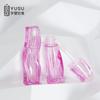 Tubo Transparente Brillante para Labial Empaque de Belleza Tubo para Brillo de Labios Anticompresión y Antifugas Plástico al por Mayor con Cabezal Pincel Maquillaje Portátil