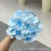 Flores Artificiales, Ramo de Hortensias de 5 Cabezas, Verano Interminable, 27 Piezas, Materiales Florales para Decoración de Bodas y Hogar, Flores de Cinco Cabezas